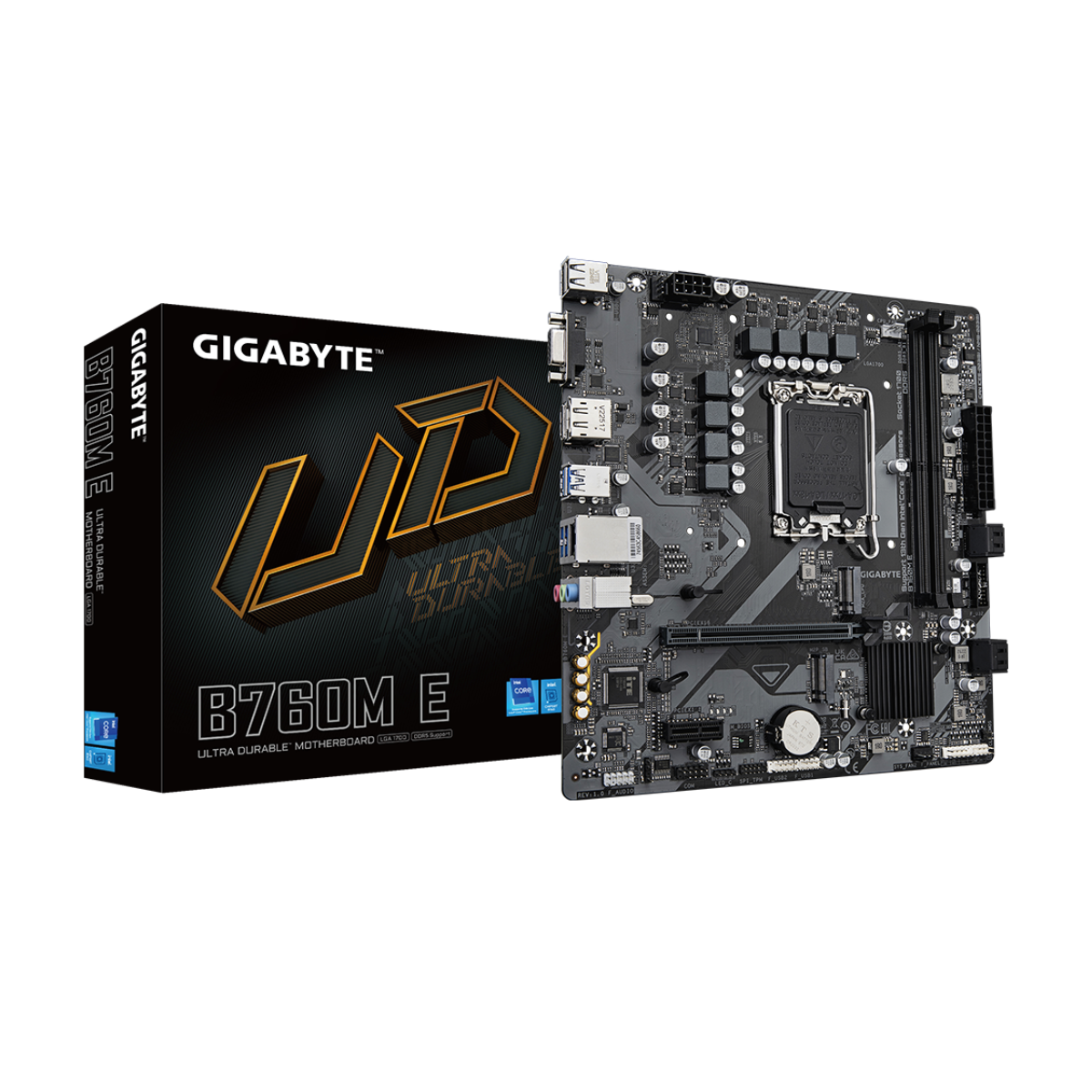 MOTHERBOARD GIGABYTE B760M E INTEL LGA1700 - 1