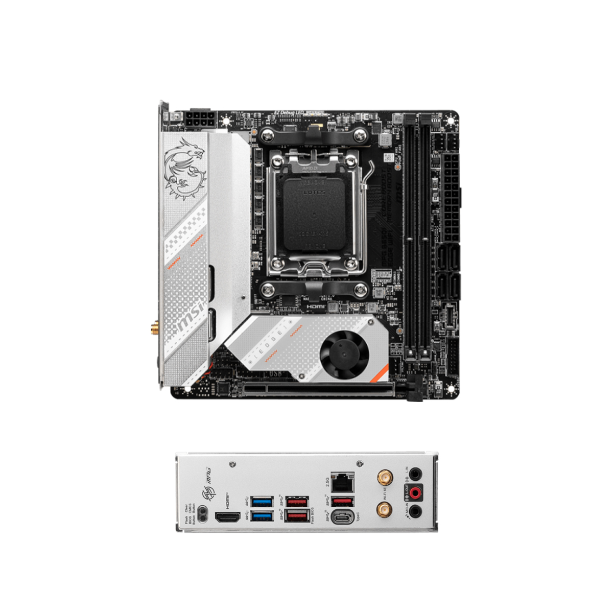 MOTHERBOARD MSI MPG B650I EDGE WIFI AMD AM5 MINI-ITX - 1