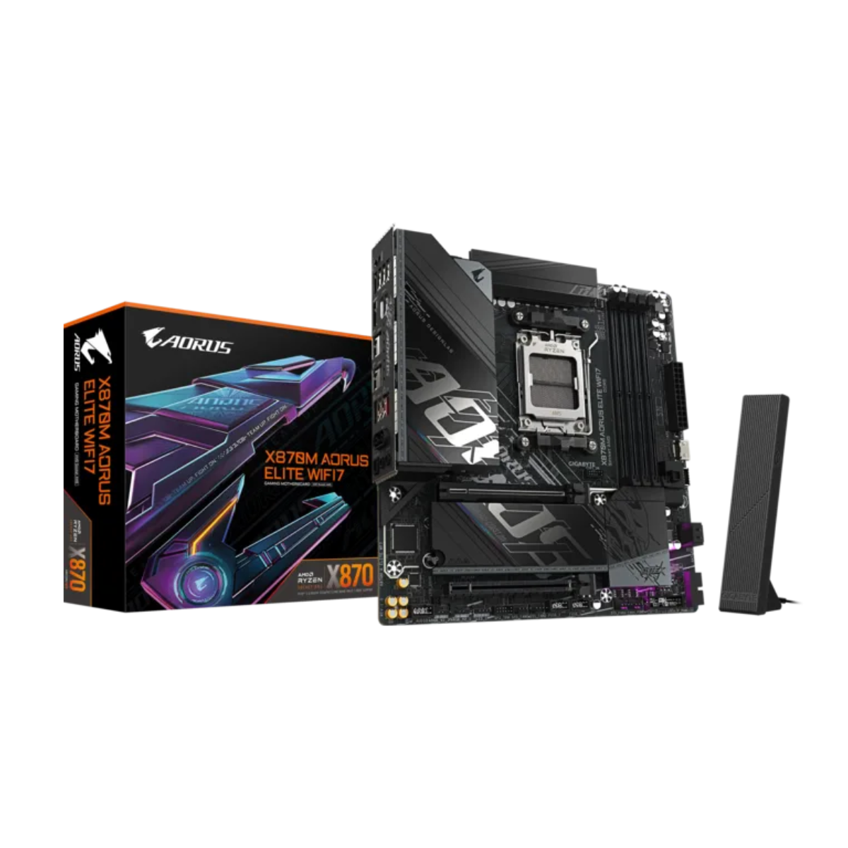 MOTHERBOARD GIGABYTE X870M AORUS ELITE WIFI7 AMD AM5 MATX - 1