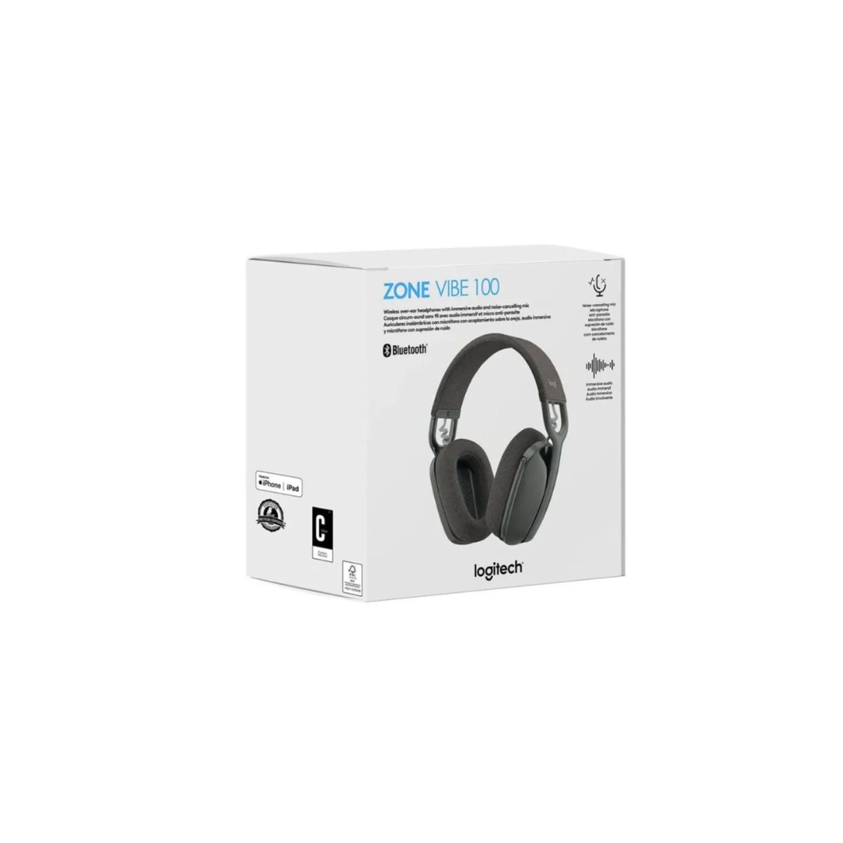 AUDÍFONOS LOGITECH ZONE VIBE WIRELESS GRAPHITE - 1