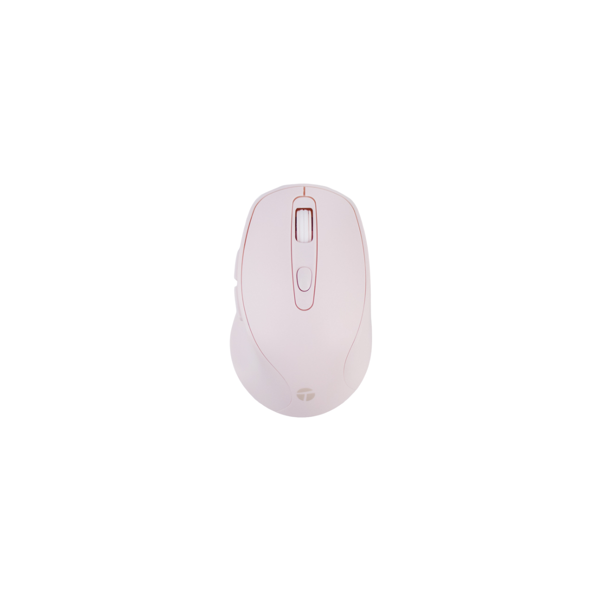 MOUSE INALÁMBRICO TEROS TE-1234S 2.4GHZ 6 BOTONES USB COLOR ROSADO - 1