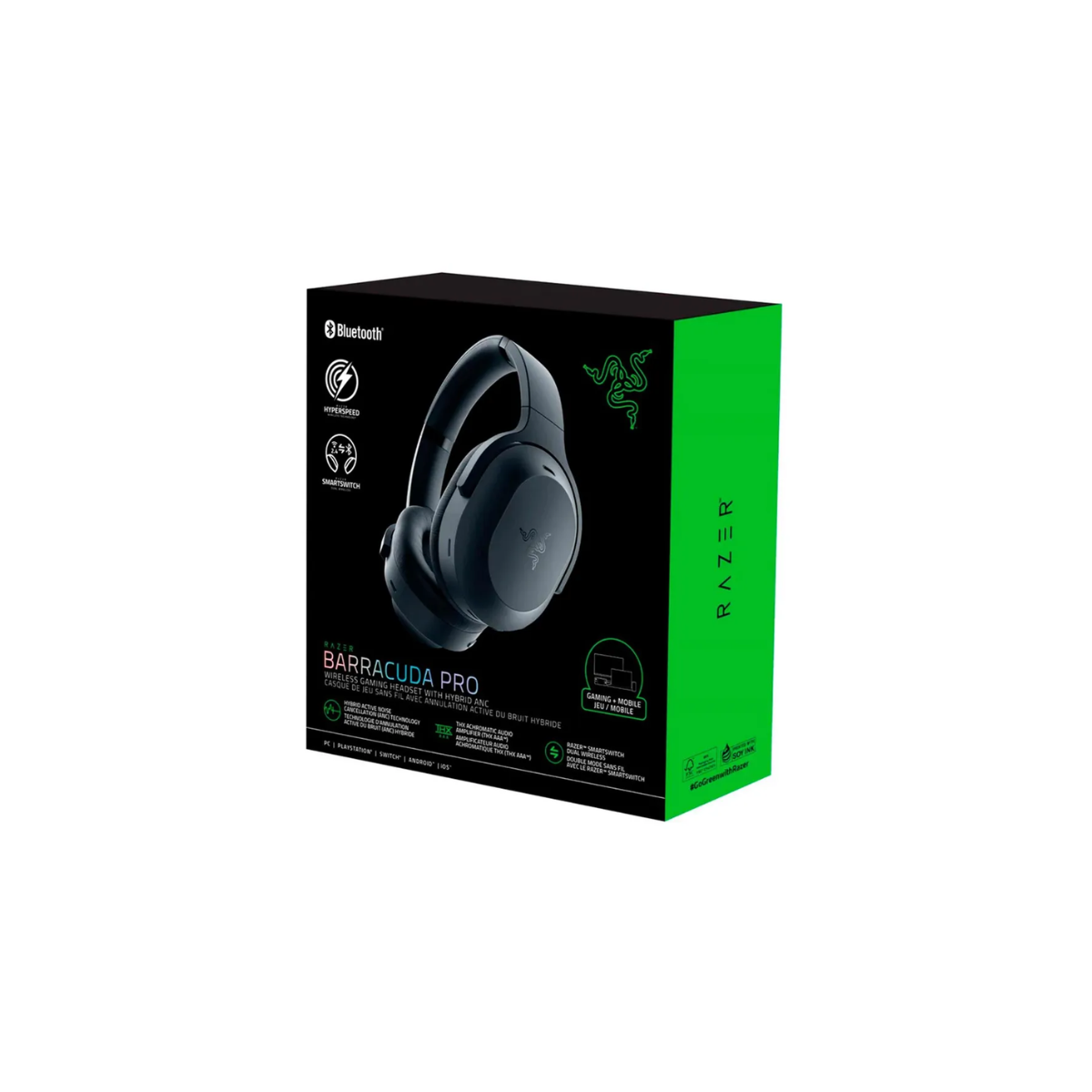 AUDÍFONOS INALÁMBRICOS RAZER BARRACUDA PRO THX ANC SMARTSWITCH BLACK - 3