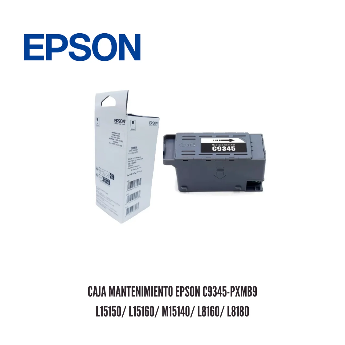 CAJA DE MANTENIMIENTO EPSON C12C934591 C9345-PXMB9 NEGRO PARA L15150 L15160 L8160 L8180 - 1