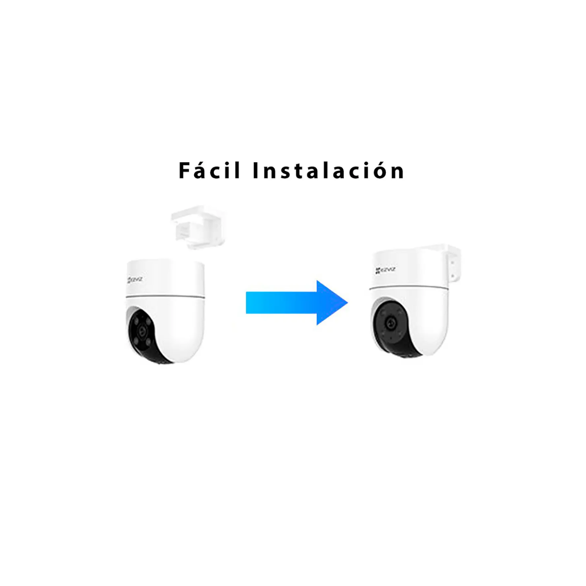CÁMARA IP EXTERIOR EZVIZ H8C 2K PT WIFI 4MP 360° CS-H8C-R200-1J4WKFL - 3