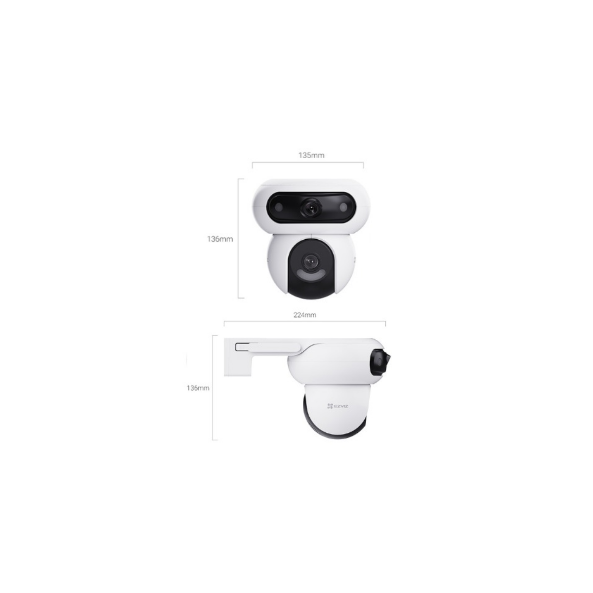 CÁMARA IP EXTERIOR EZVIZ H90 DUAL 8MP 2K+2K PT WIFI CS-H90-R100-8H44WKFL - 2