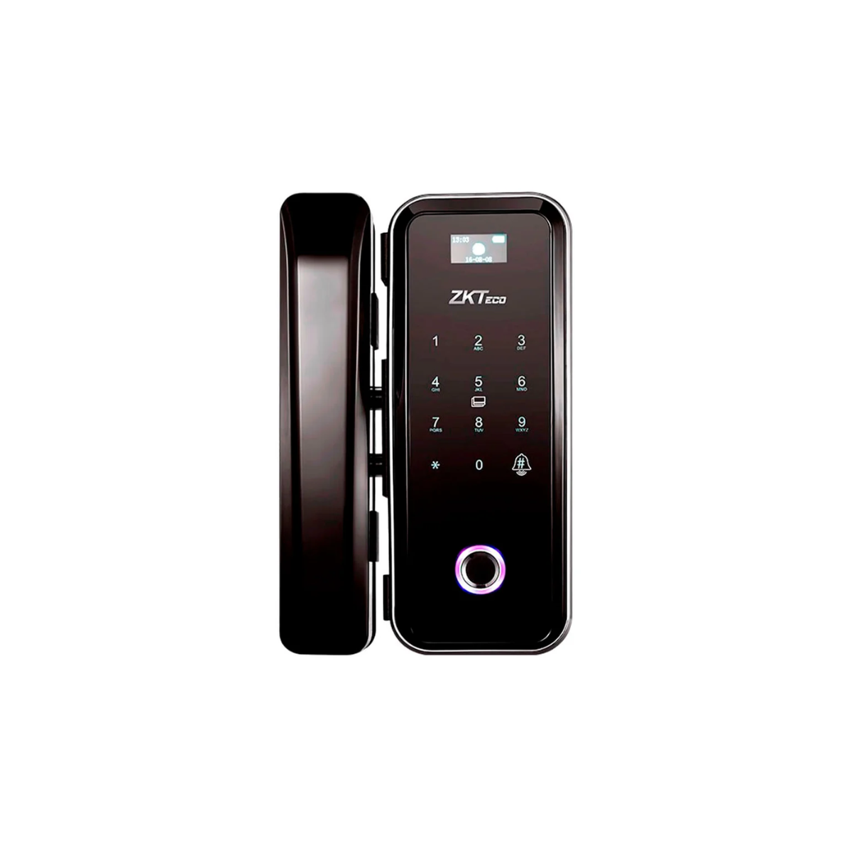 CERRADURA PARA PUERTA Y MARCO DE VIDRIO IZQUIERDA ZKTECO ZK-GL300W-L - 1