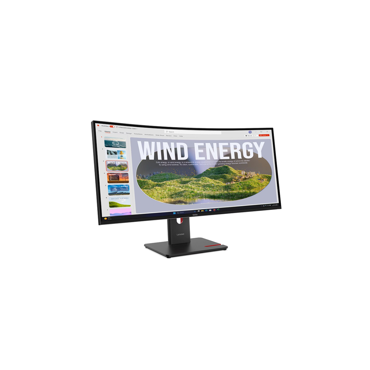 MONITOR CURVO LENOVO THINKVISION T34WD-40 34″ WQHD VA 120HZ USB-C RJ-45 - 1