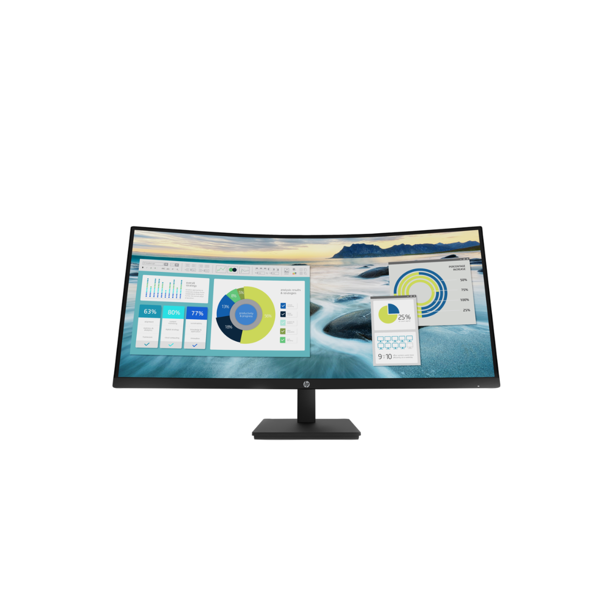 MONITOR HP P34HC G4 34″ WQHD VA CURVO 1500R USB-C HDMI DP - 1