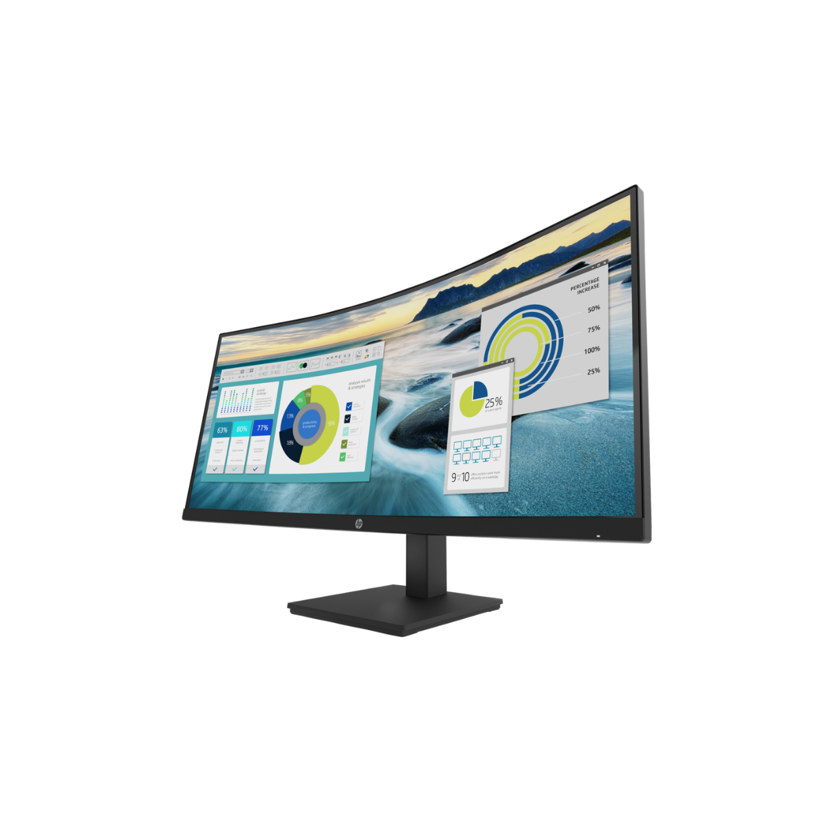MONITOR HP P34HC G4 34″ WQHD VA CURVO 1500R USB-C HDMI DP - 3