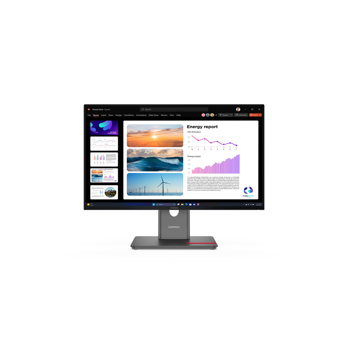 MONITOR LENOVO THINKVISION P24Q-40 23.8″ QHD IPS 120HZ HDMI DP USB-C - 1