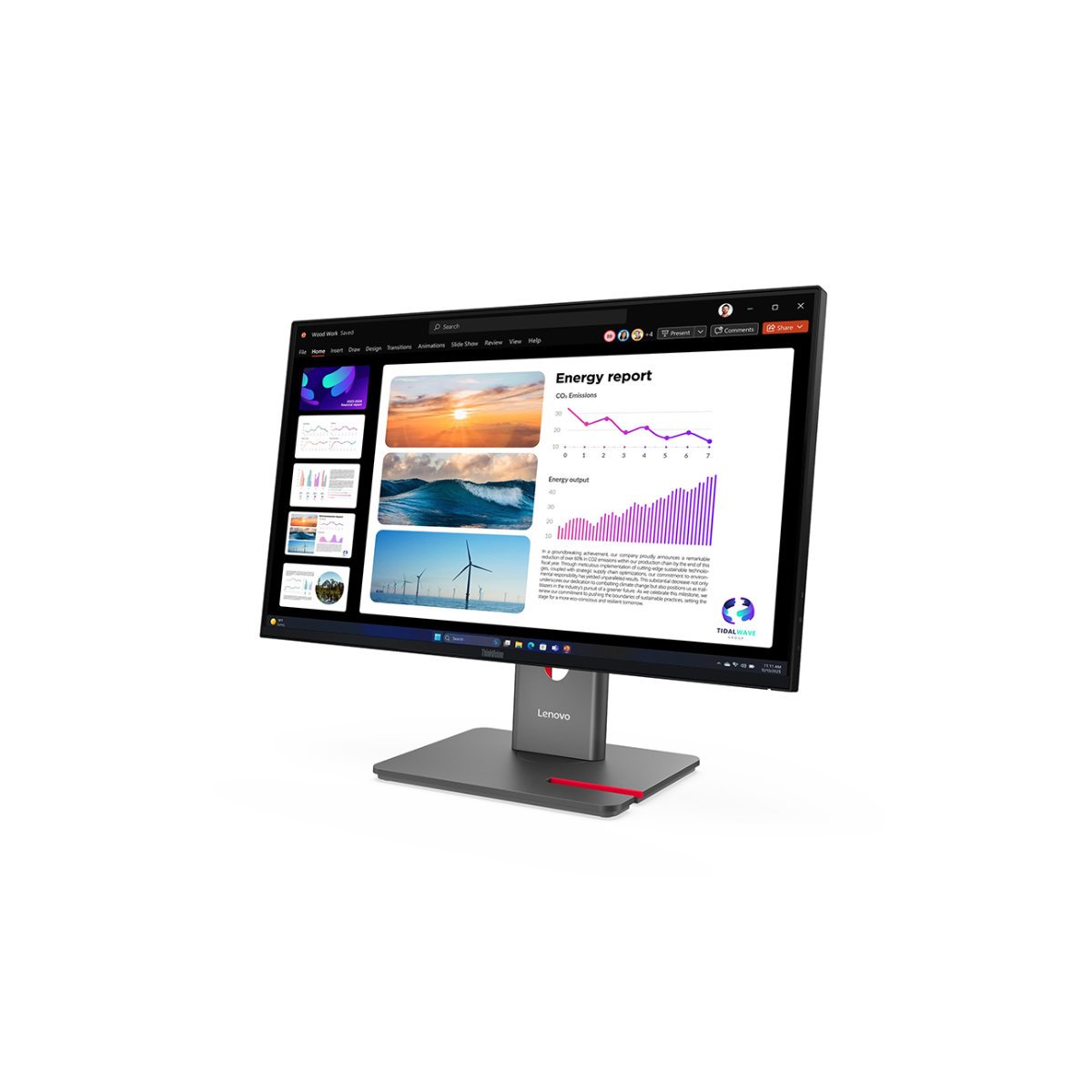 MONITOR LENOVO THINKVISION P24Q-40 23.8″ QHD IPS 120HZ HDMI DP USB-C - 3