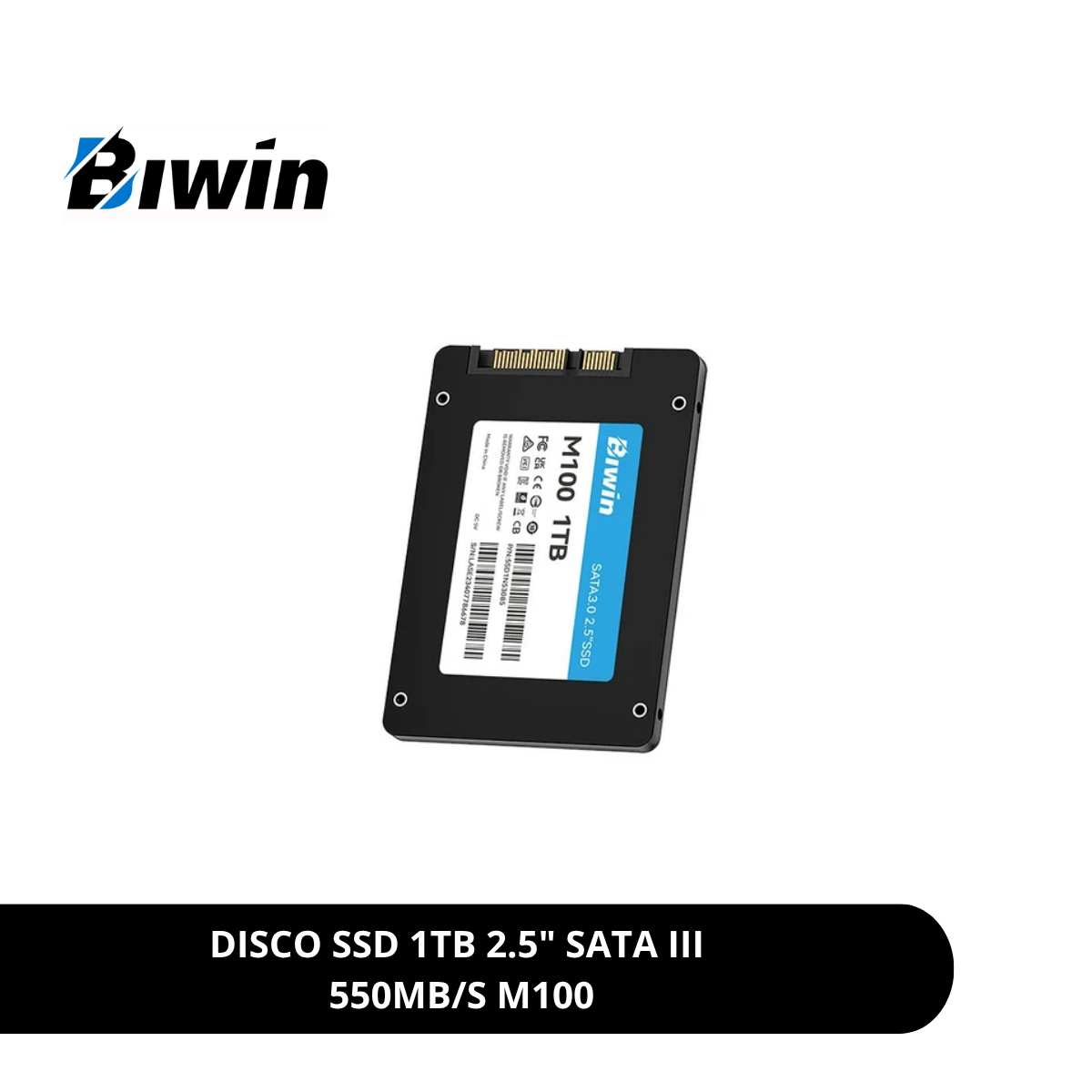 DISCO SSD 1TB 2.5″ SATA III 550MB/S BIWIN M100 BM100NN01TB-RGX - 1
