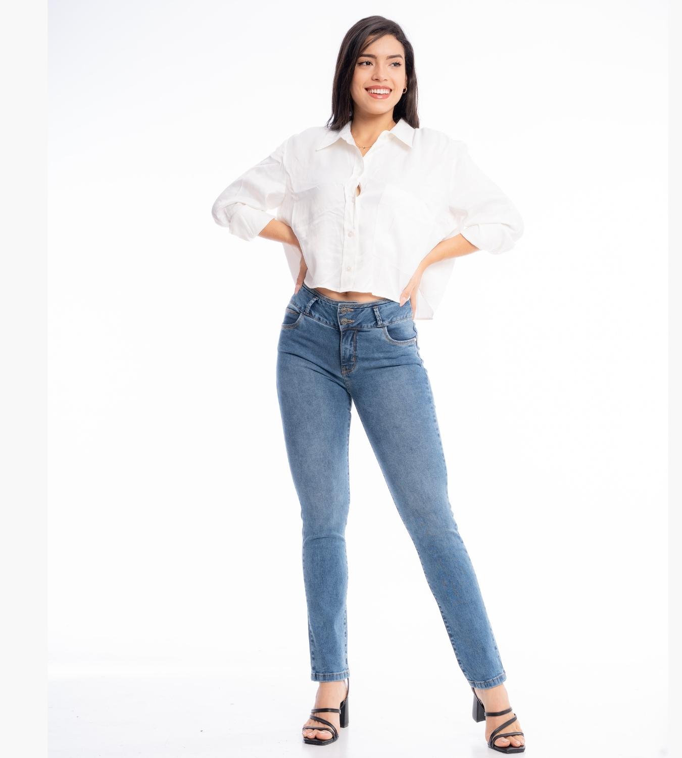 PANTALÓN MUJER JAROLA DENIM RECTO DIANA - 1