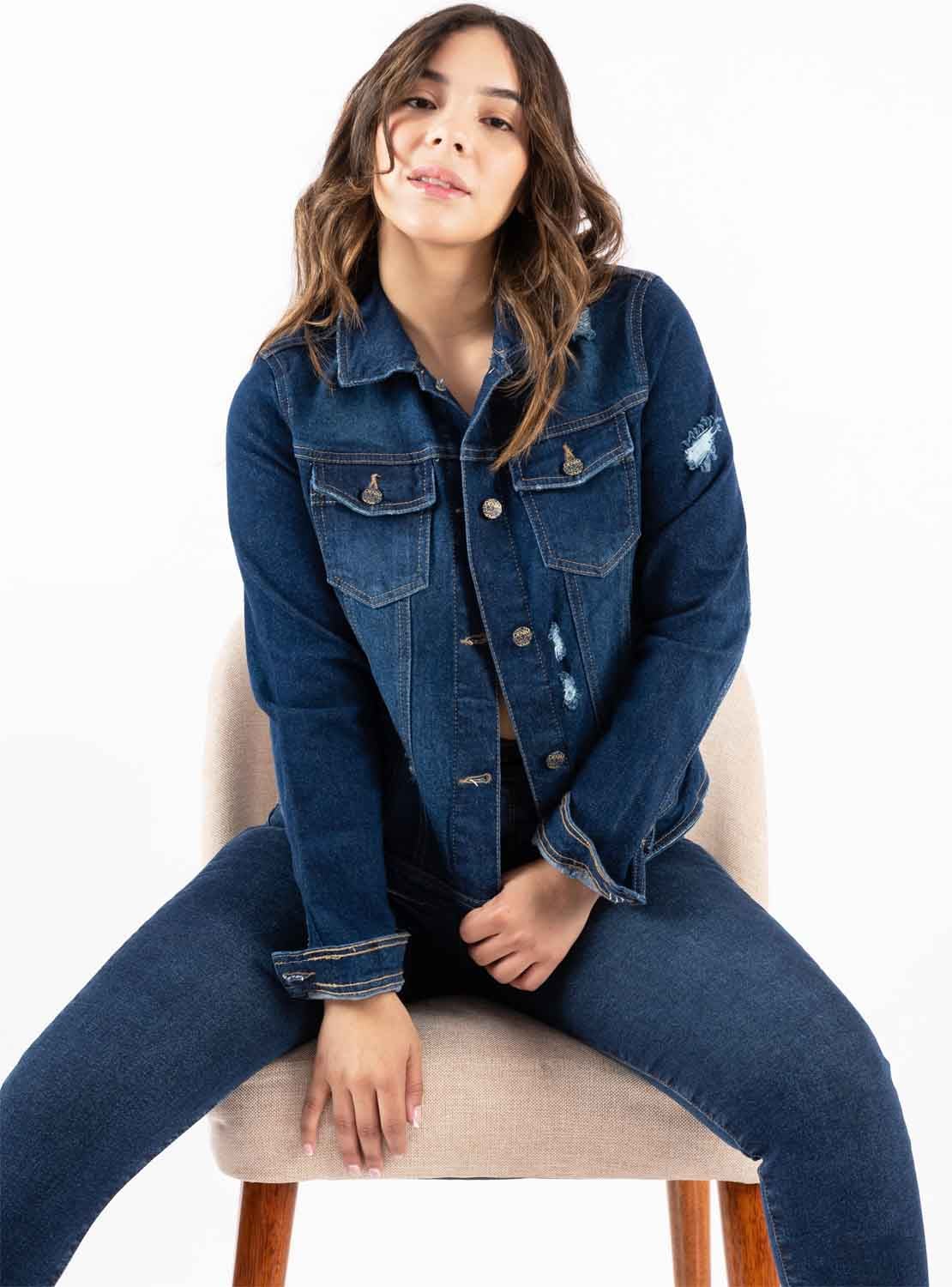 CASACA MUJER JAROLA EMILIA DENIM CONFORT - 1