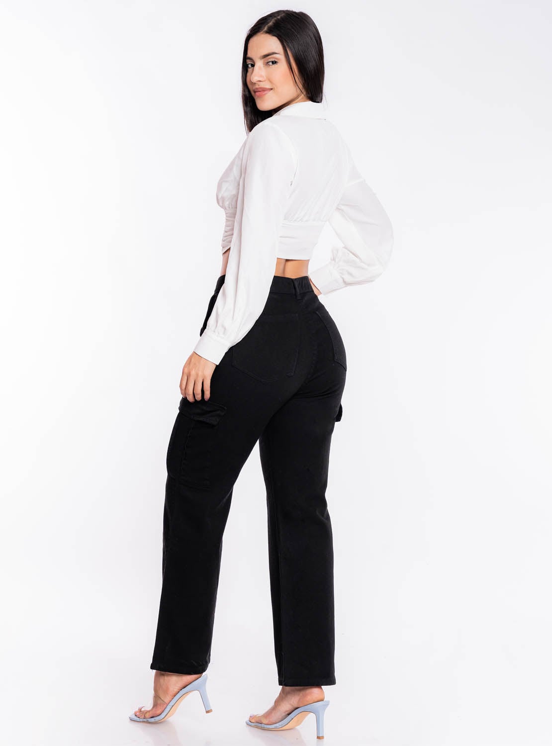 PANTALÓN URBANO ALGODÓN MUJER JAROLA CARGO LINA - 2
