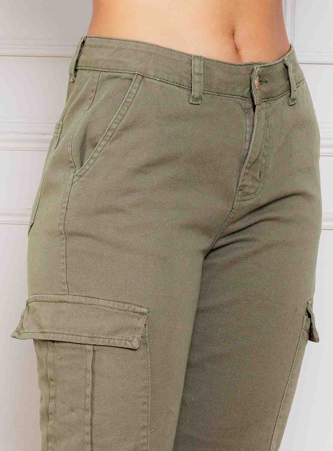 PANTALÓN URBANO ALGODÓN MUJER JAROLA CARGO LINA - 3