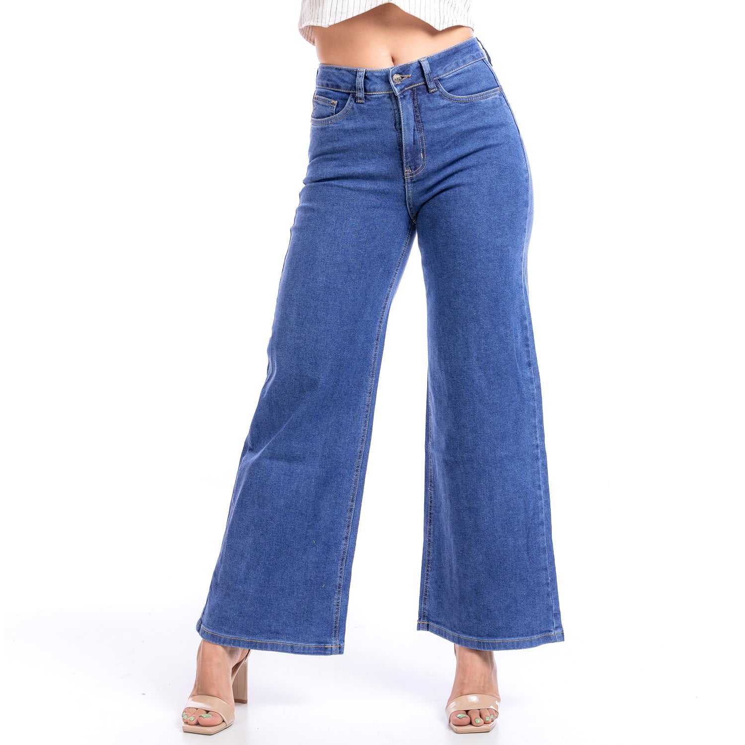 PANTALON MUJER JAROLA PATRICIA PALAZZO DENIM - 3