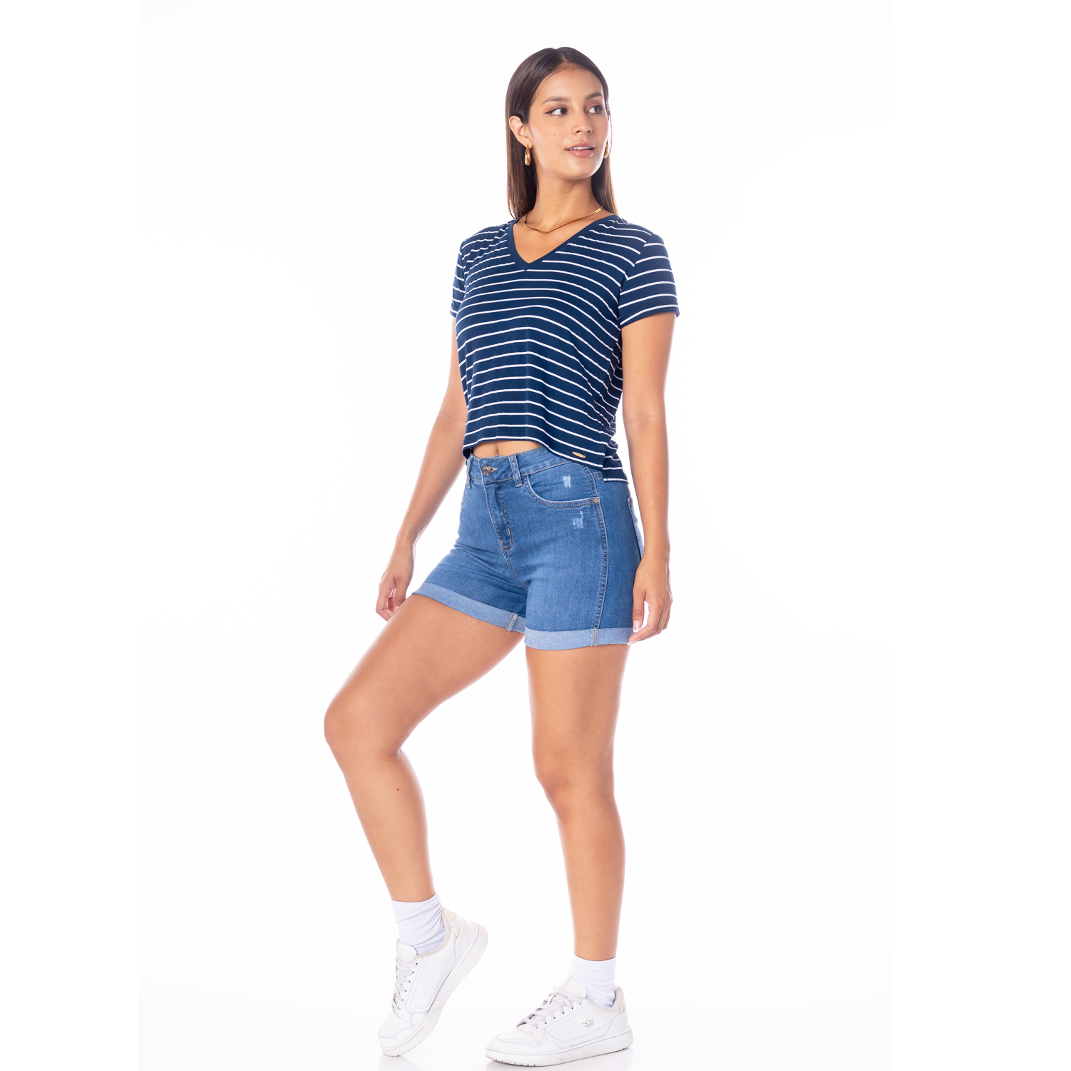 SHORT MUJER JAROLA CELESTE MELY DENIM - 2