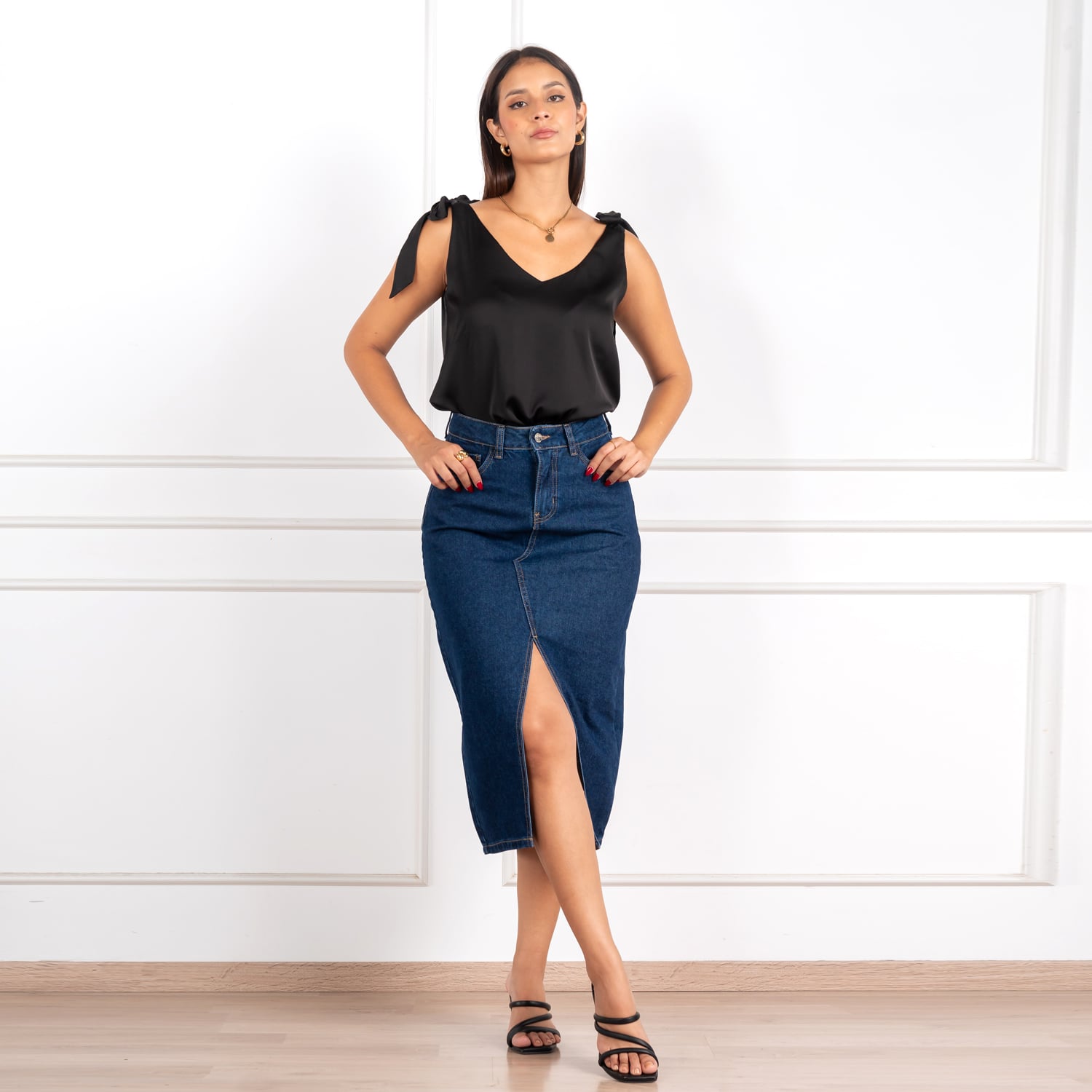 BLUSA SIN MANGAS SEDA MUJER JAROLA KATA - 4