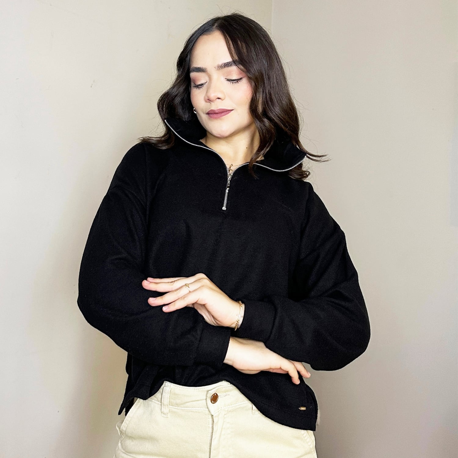 POLERA MANGA LARGA MUJER JAROLA PULOVER - 1