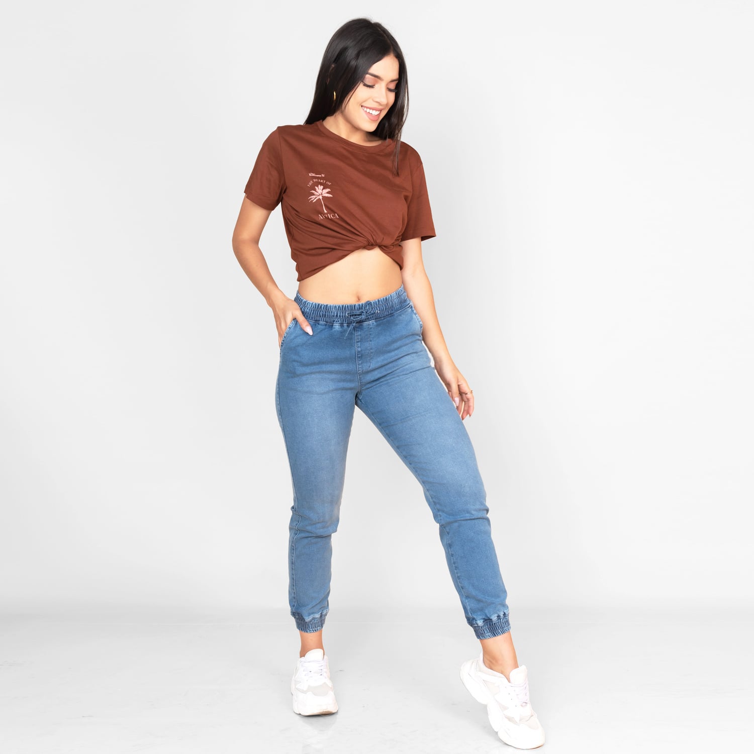 PANTALÓN JOGGER MUJER JAROLA EMMA DENIM - 2