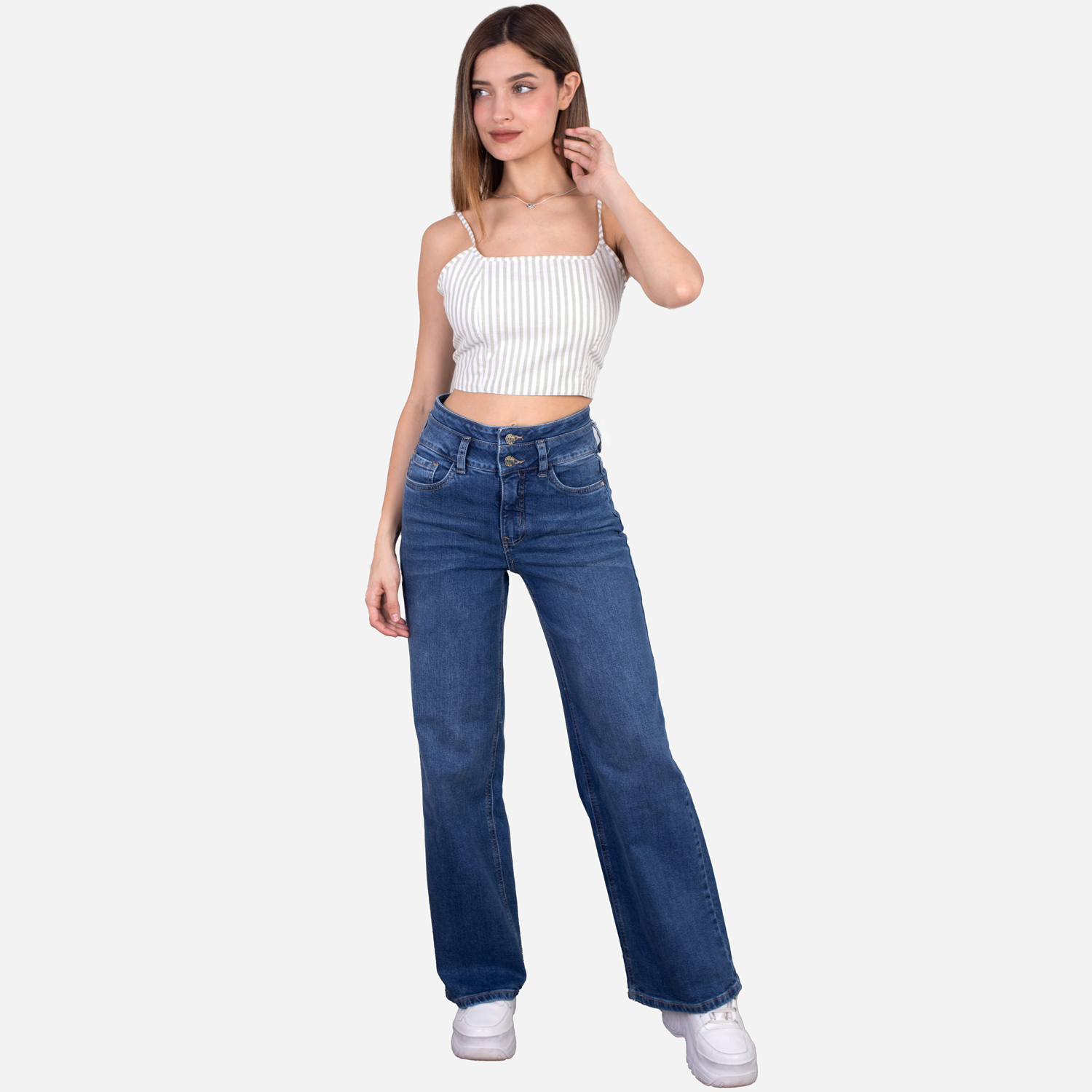 PANTALÓN MUJER JAROLA WIDE LEG LEA - 1