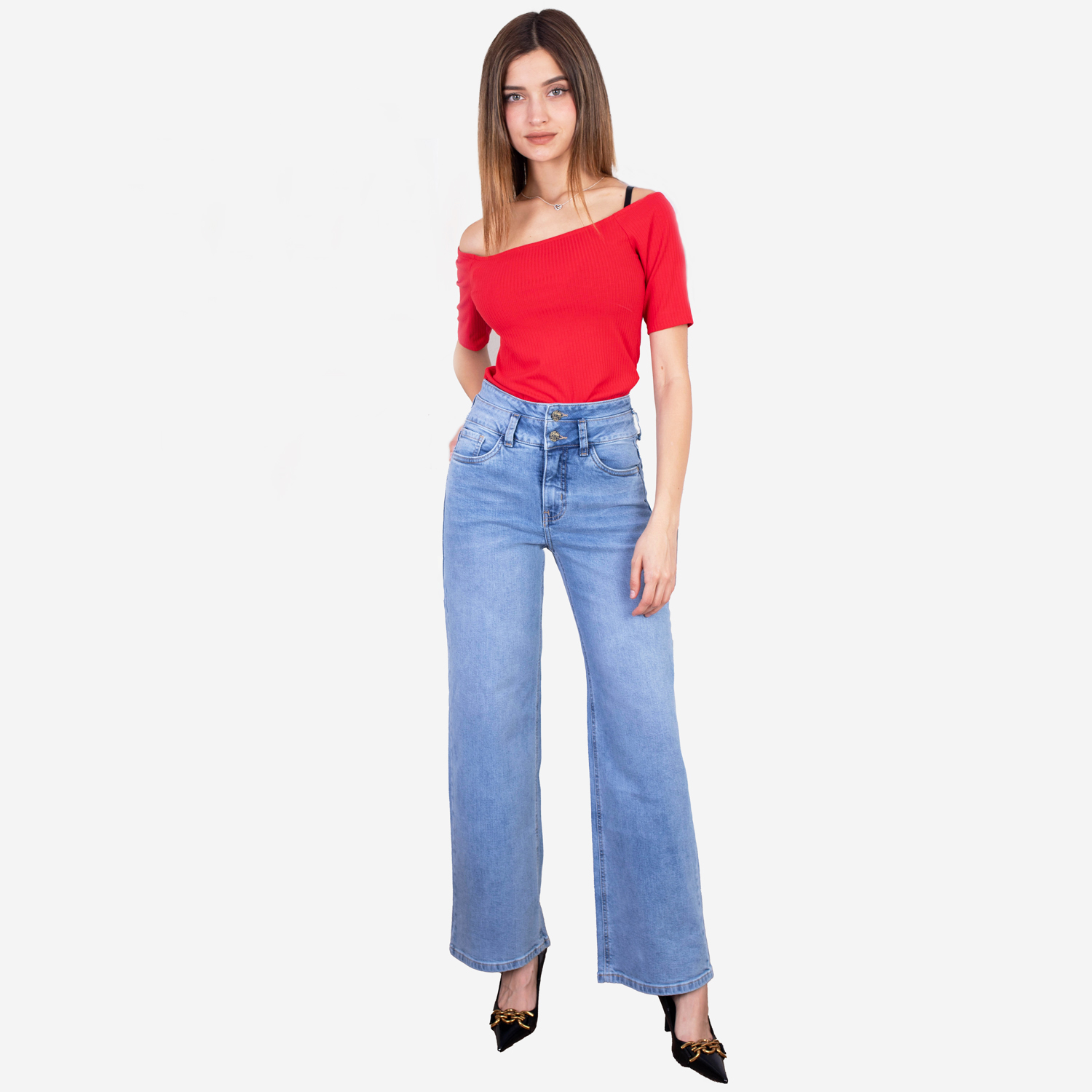 PANTALÓN MUJER JAROLA WIDE LEG LEA - 1