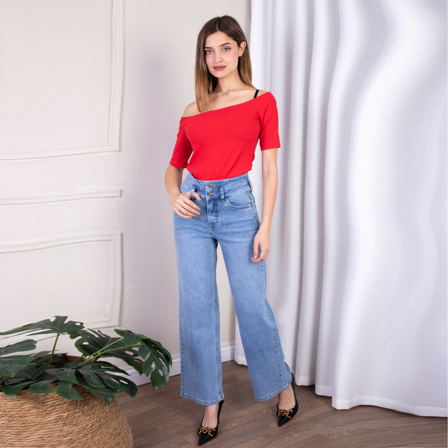 PANTALÓN MUJER JAROLA WIDE LEG LEA - 2