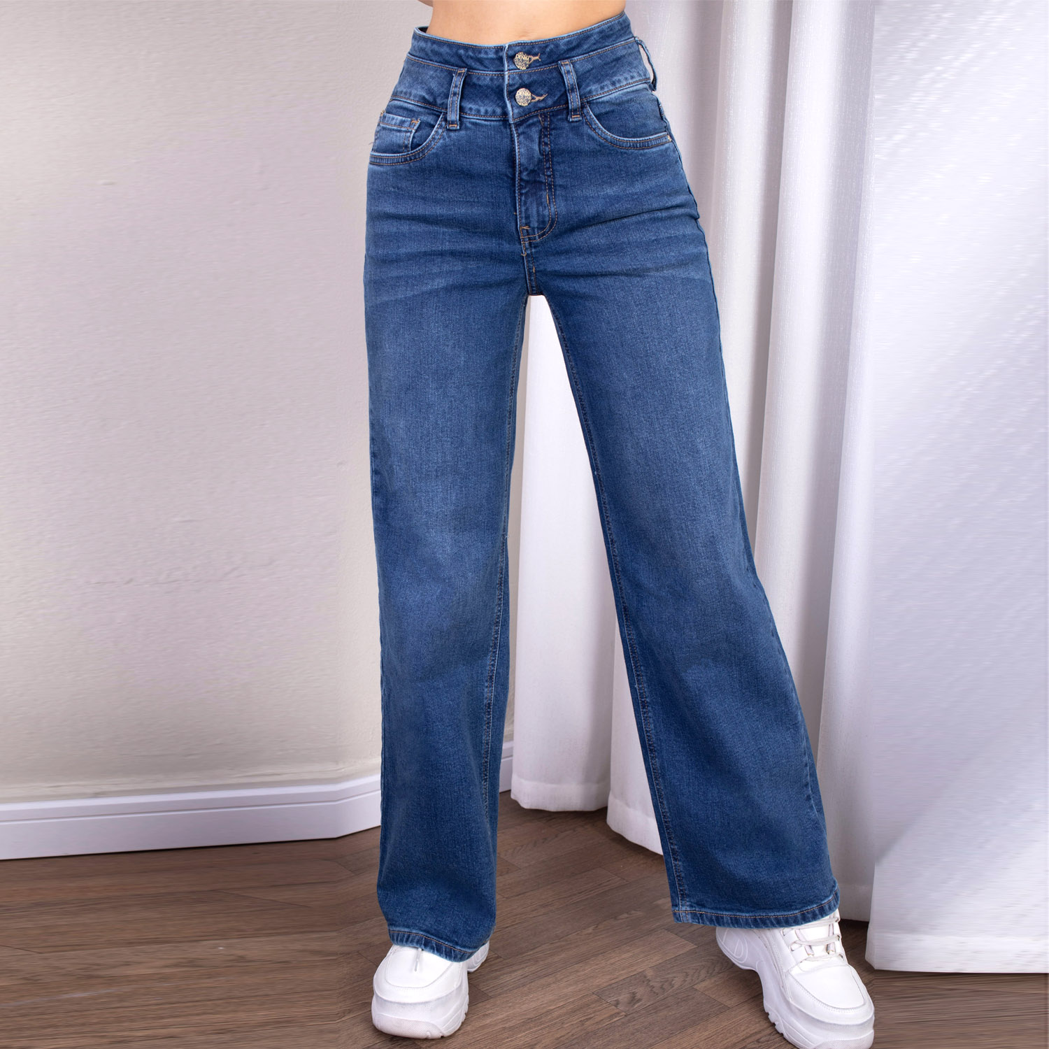PANTALÓN MUJER JAROLA WIDE LEG LEA - 3