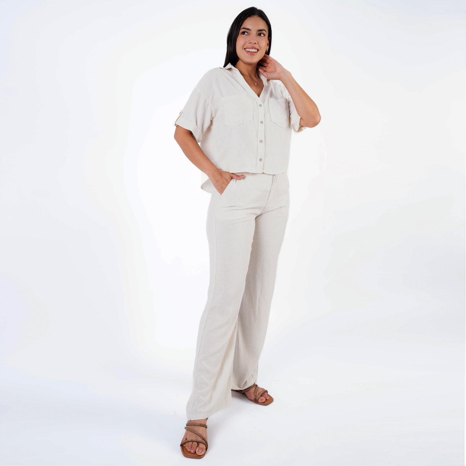 PANTALON PALAZZO MUJER JAROLA CAMILL - 1
