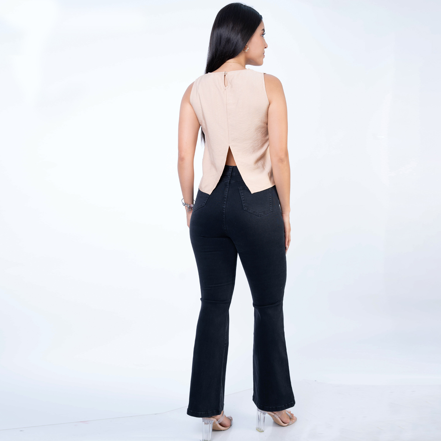 PANTALON DENIM FLARE JAROLA KARLA - 2