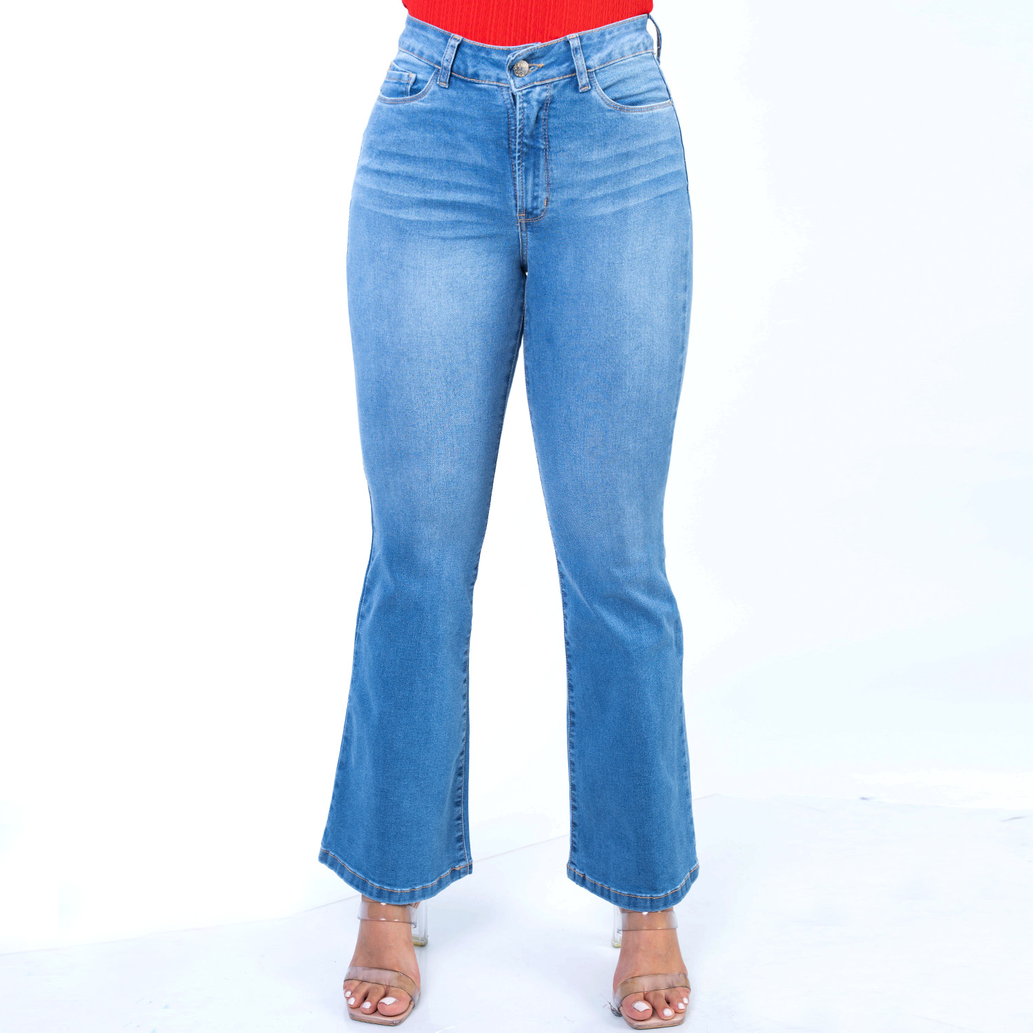PANTALON DENIM FLARE JAROLA KARLA - 4