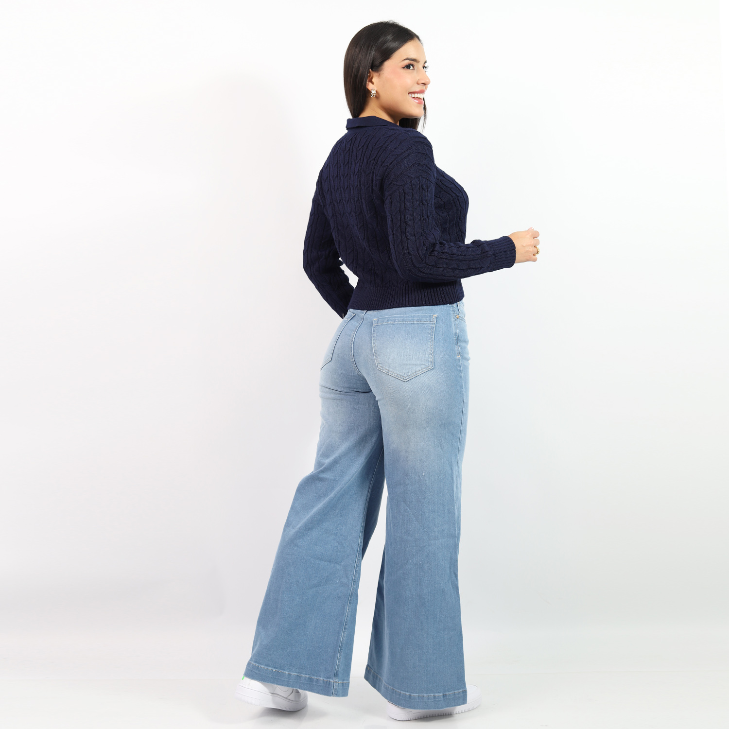 PANTALÓN WIDE LEG MIDE RISE JAROLA OLIVIA - 2