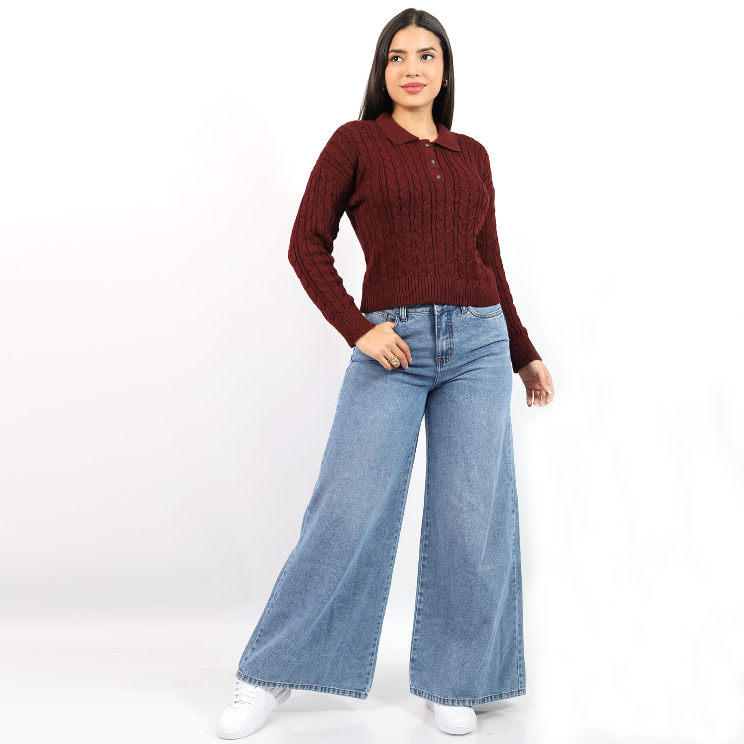 PANTALÓN PALAZZO DENIM JAROLA ANGELA - 1