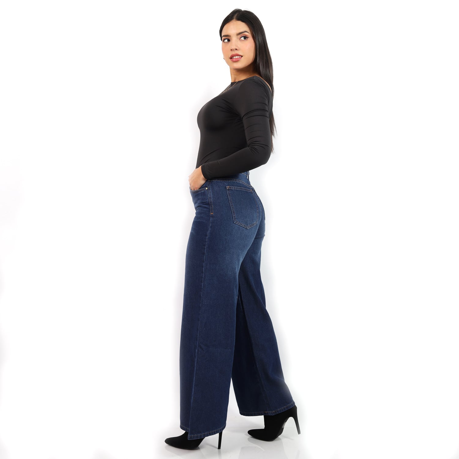 PANTALÓN PALAZZO DENIM JAROLA ANGELA - 2