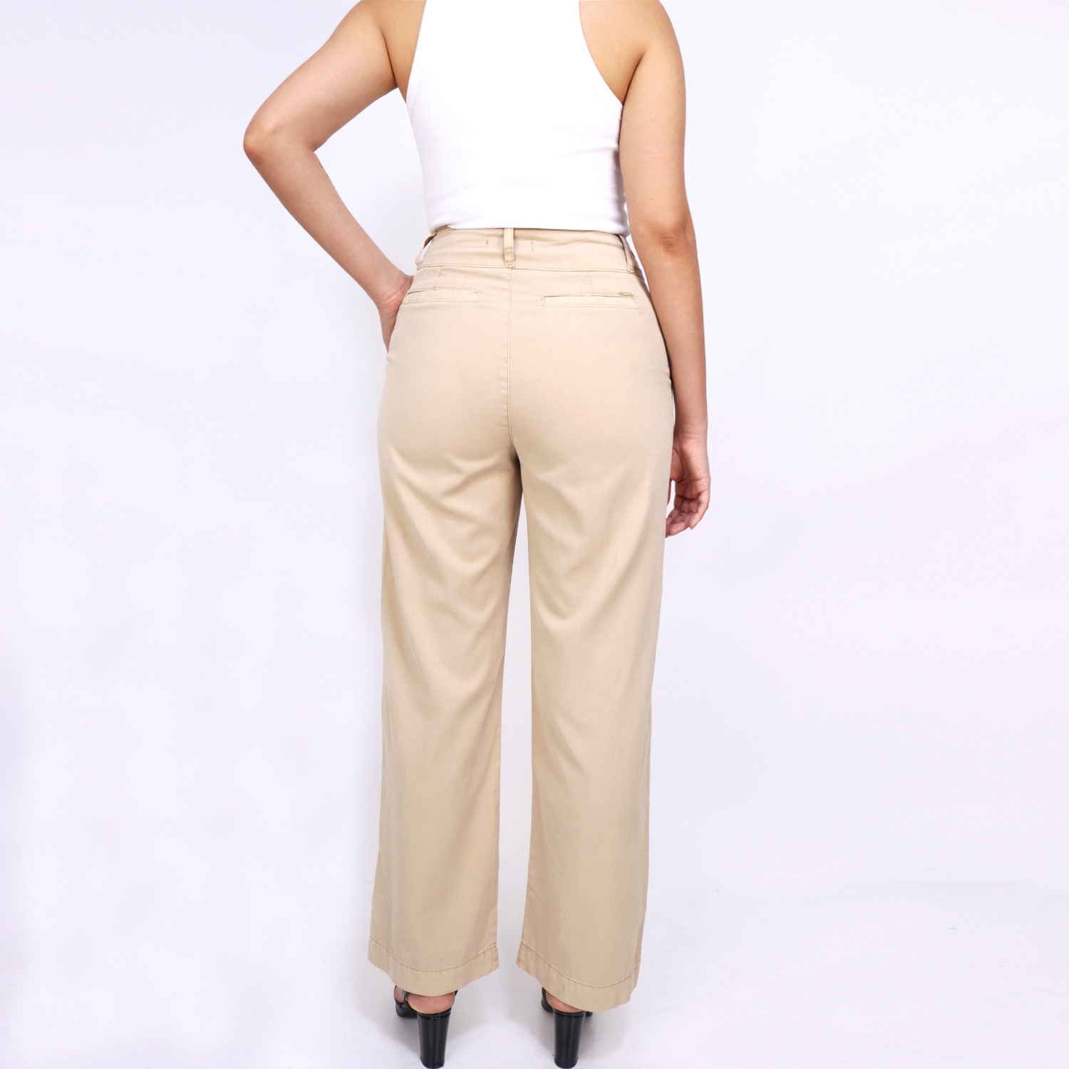 PANTALÓN TENCEL HOLGADO JAROLA MARINA - 2