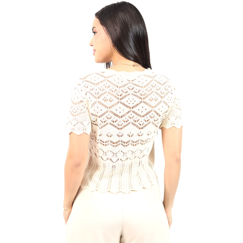 CARDIGAN TEJIDO M/C JAROLA JAZMÍN - 3
