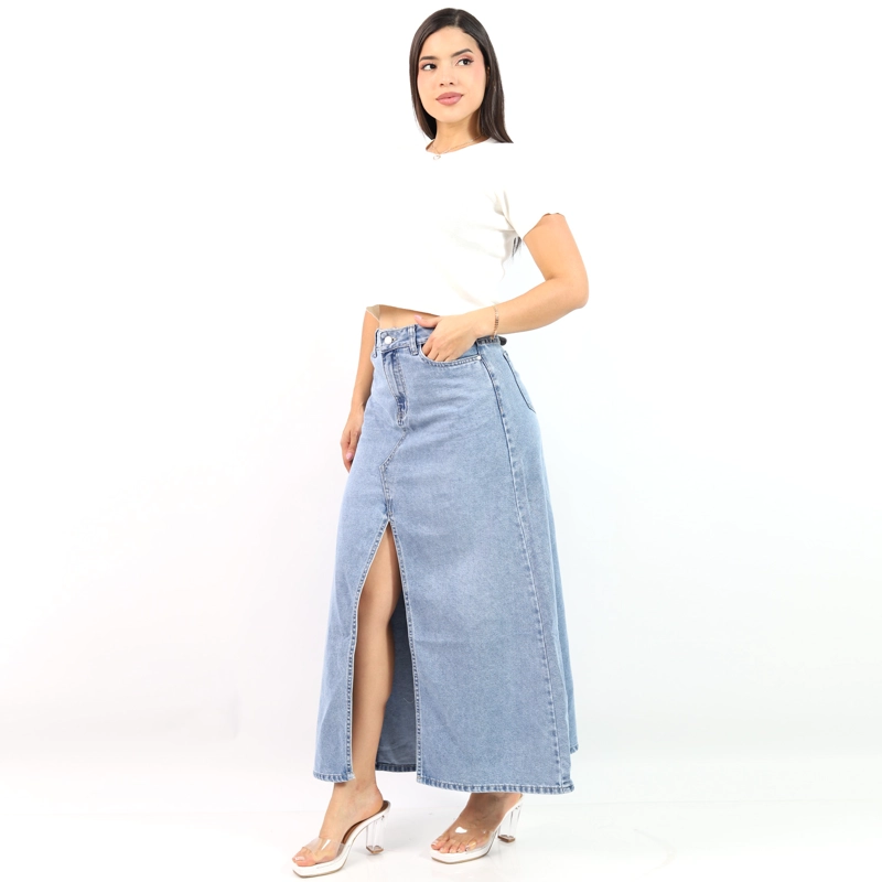MAXIFALDA DENIM JAROLA CAYETANA - 2