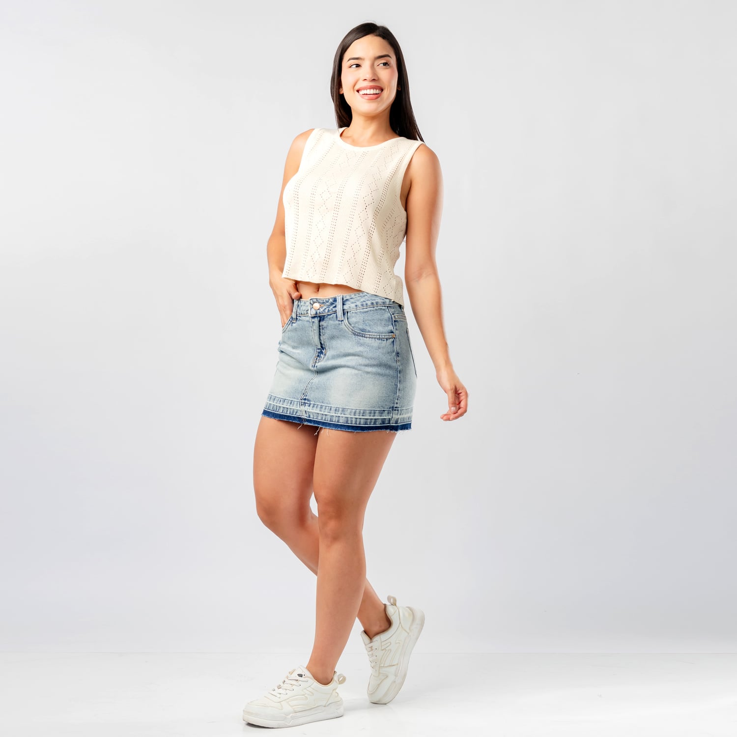MINIFALDA DENIM LOW RISE JAROLA LAYLA - 2