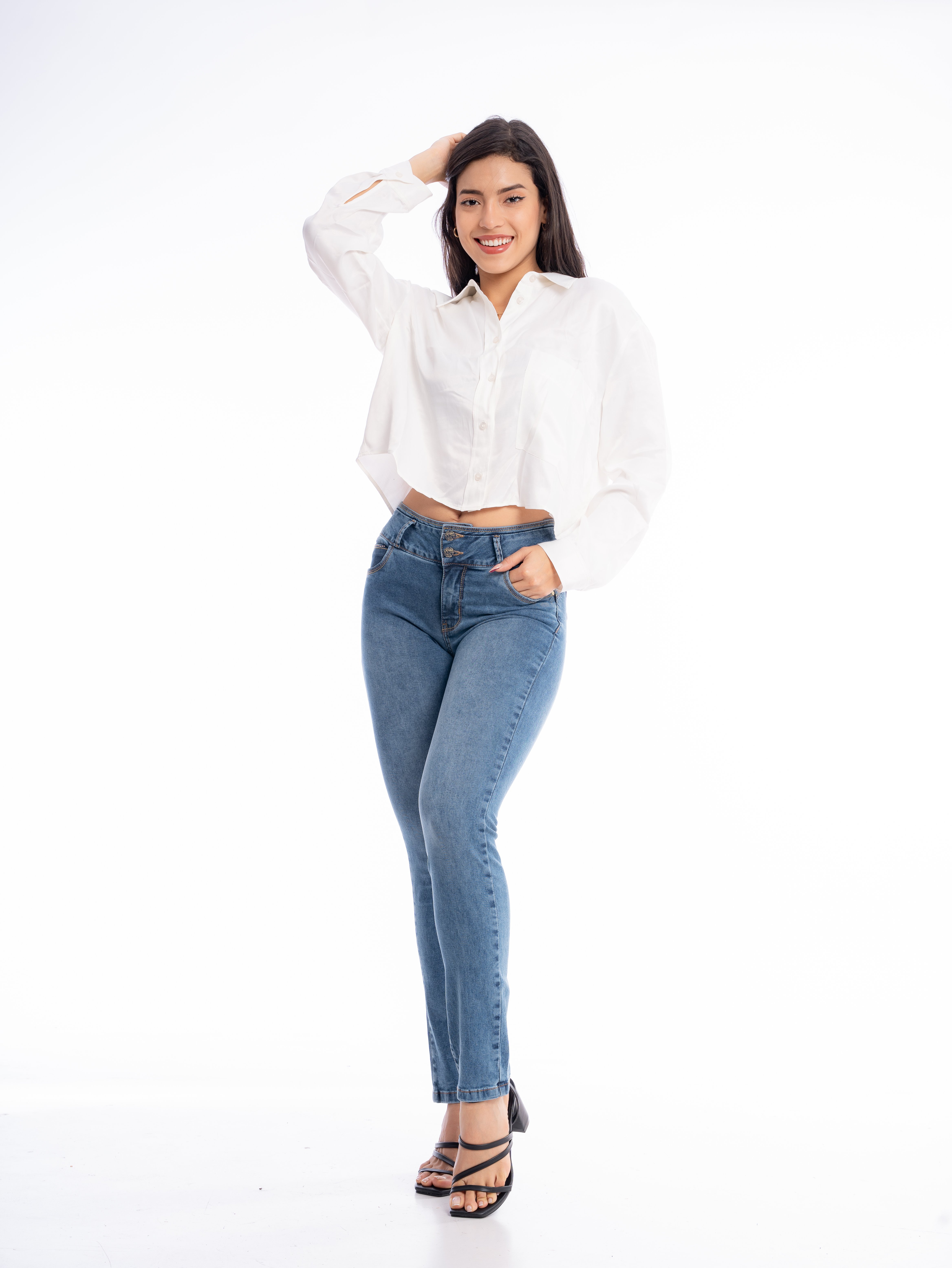 PANTALÓN DENIM RECTO JAROLA DIANA - 2