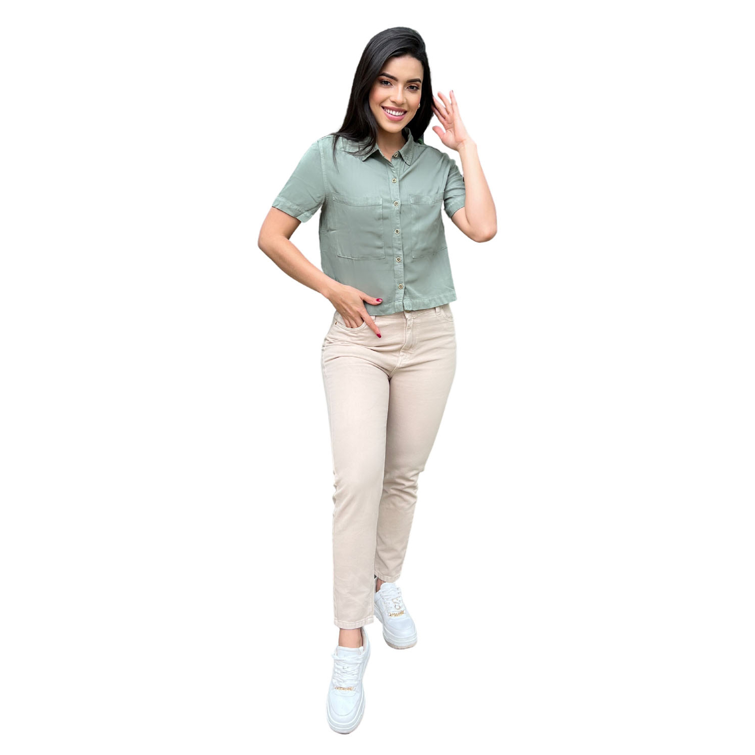 PANTALÓN MOM SLIME JAROLA CLOE - 1