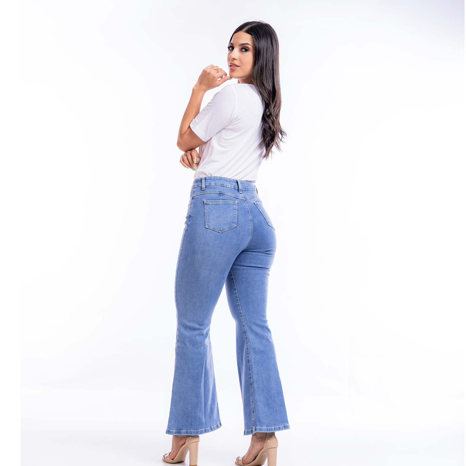 PANTALON DENIM FLARE JAROLA IRENE - 3