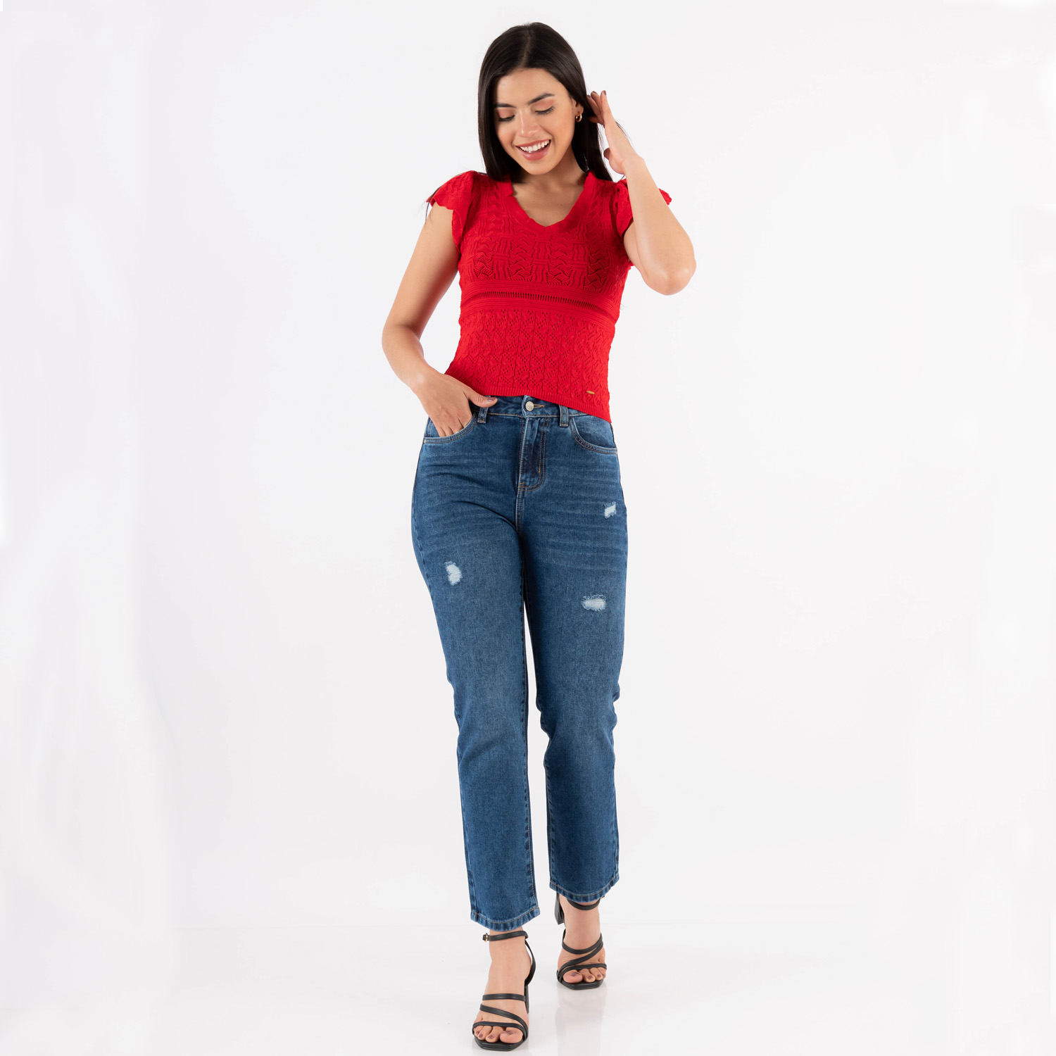 PANTALON DENIM STRAIGHT JAROLA ARIA - 1