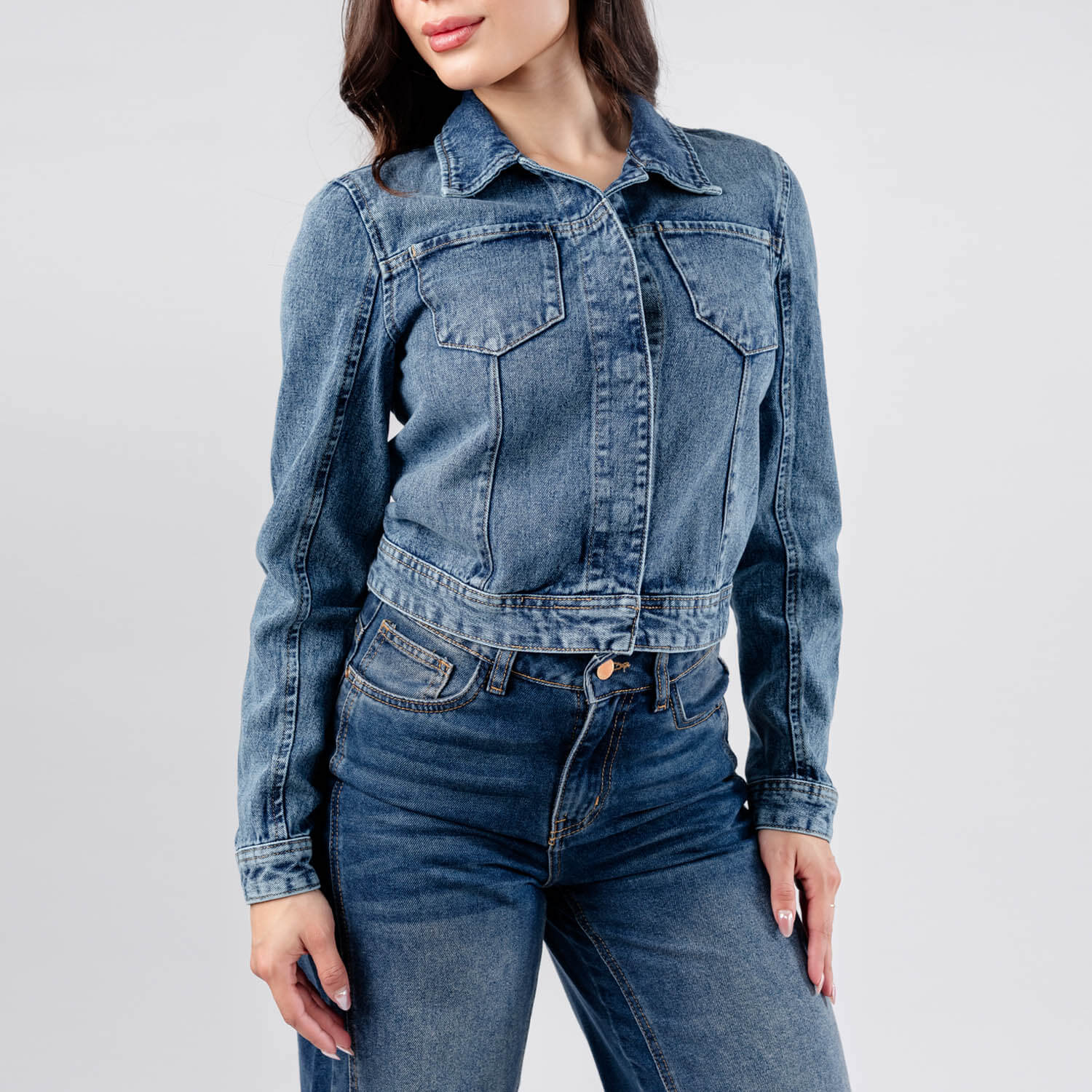 CASACA DENIM PINZAS JAROLA JESY - 4