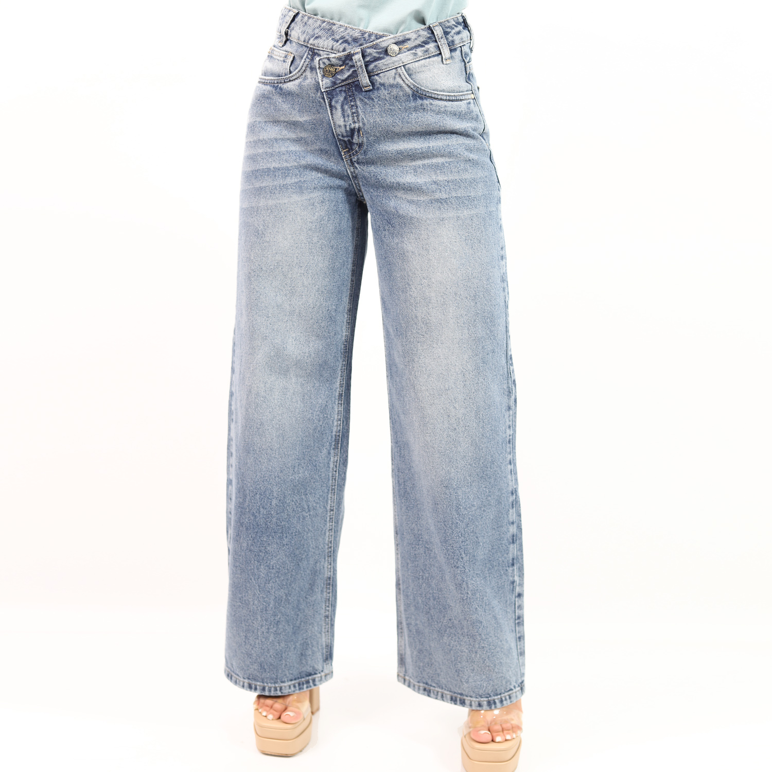 PANTALÓN DENIM PRETINA CRUZADA JAROLA EMMA - 4