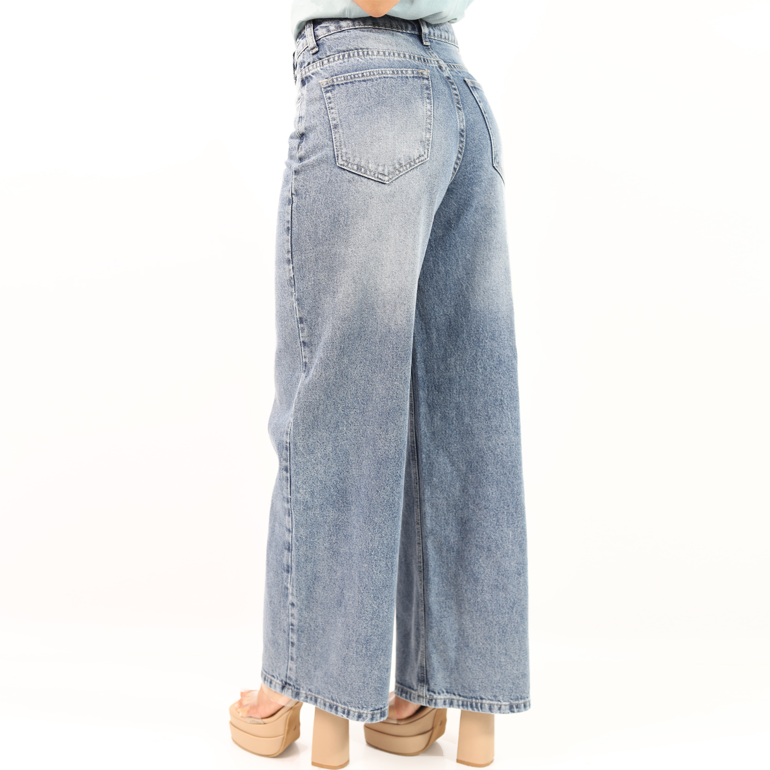 PANTALÓN DENIM PRETINA CRUZADA JAROLA EMMA - 5