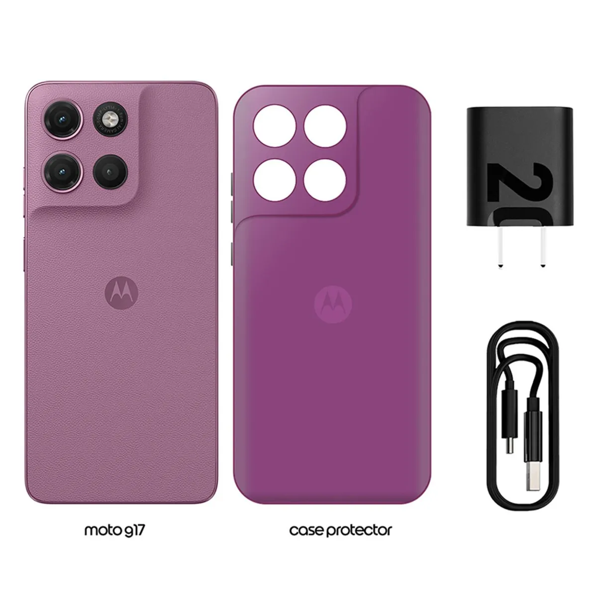 CELULAR MOTO G17 4GB RAM + 128GB ROSA - 3