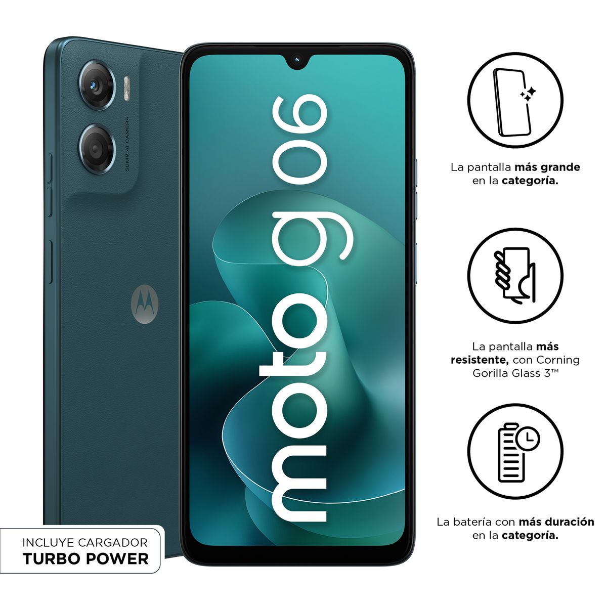 CELULAR MOTO G06 4GB RAM + 64GB AZUL - 1