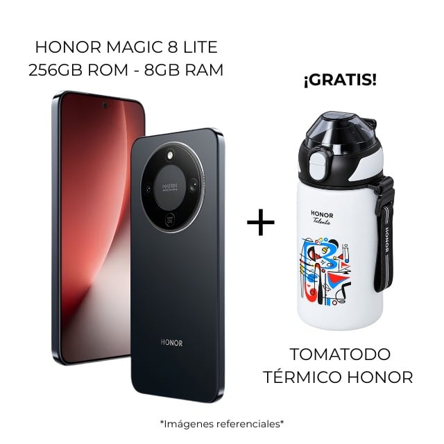 CELULAR HONOR MAGIC 8 LITE 8GB+256GB NEGRO + tomatodo Honor - 1