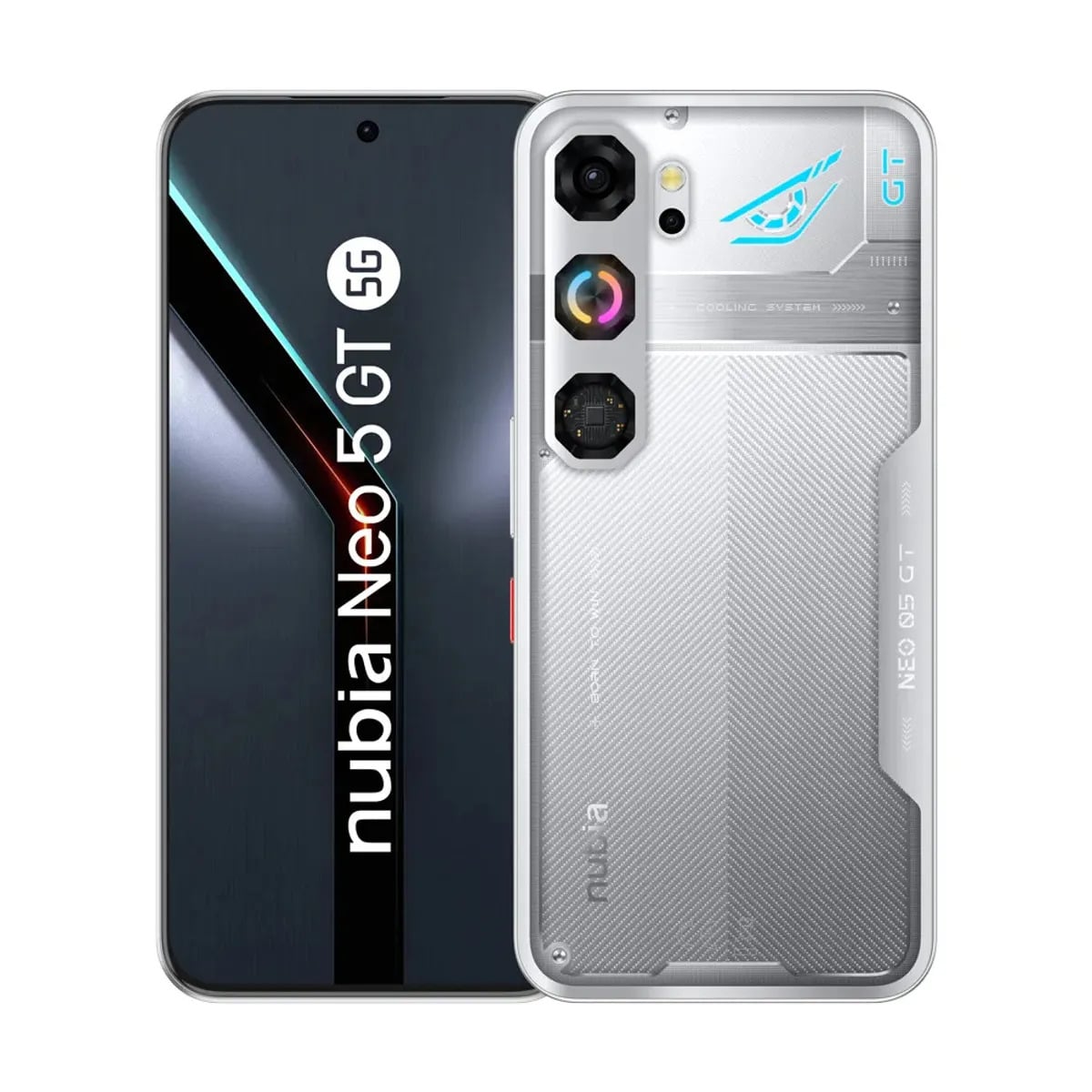 CELULAR ZTE NUBIA NEO 5 GT 5G 8GB + 256GB - PLATEADO - 1
